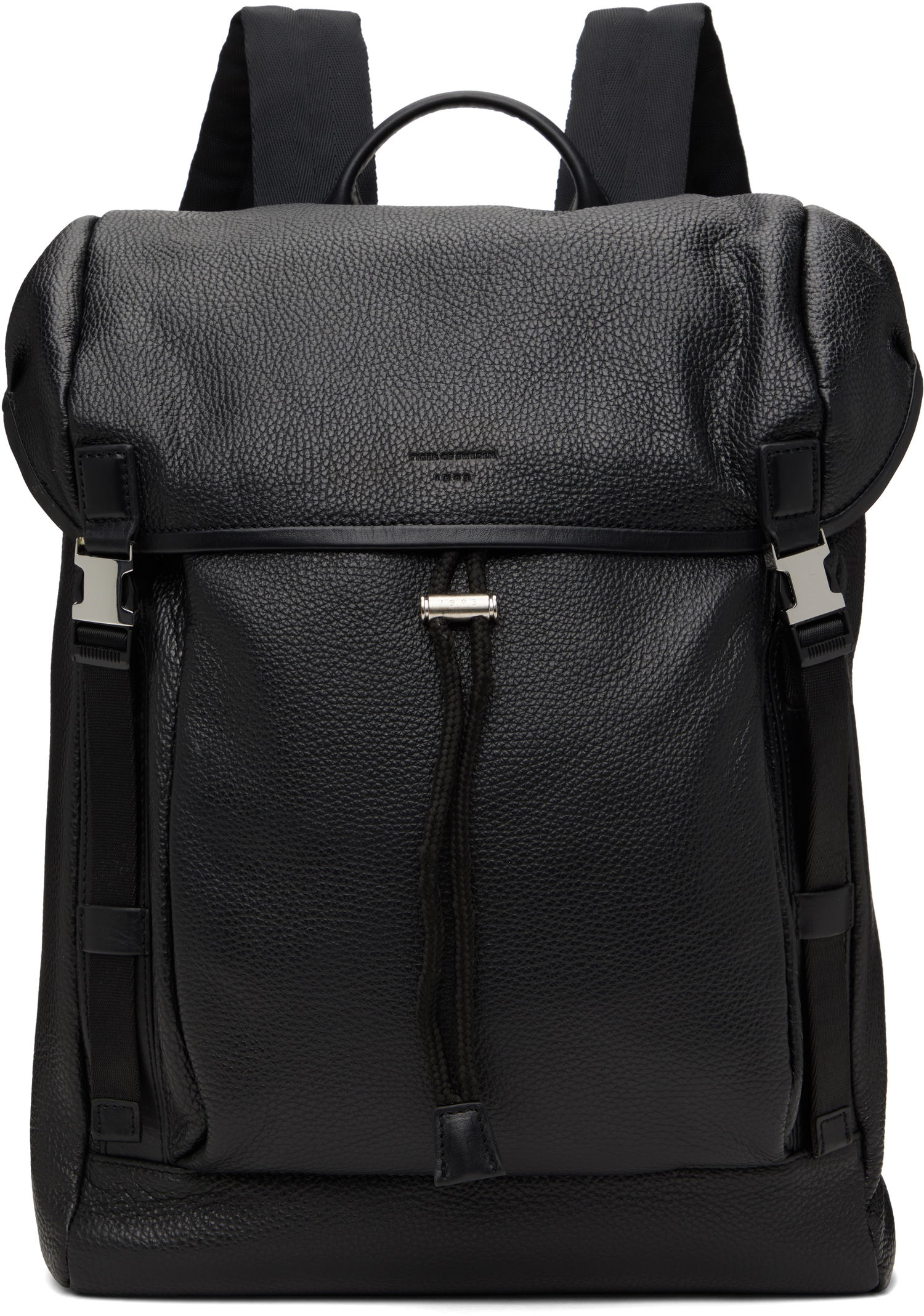 Batoh Tiger of Sweden Tiger of Sweden Baha Leather Backpack Čierna | 112191, 0