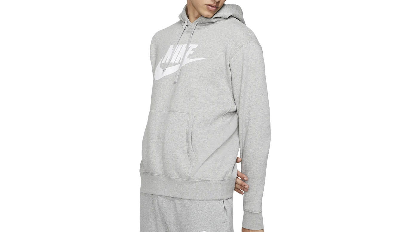 Mikina Nike Sportswear Club Fleece Hoodie Šedá | BV2973-063, 1
