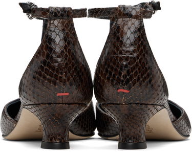 Starostlivosť o obuv Aeyde Aeyde Liz T-Bar Kitten Heels Hnedá | A11-PU0596006003-225, 1