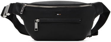 Batohy a tašky BOSS Black Grained Faux-Leather Pouch Čierna | 50523434, 0
