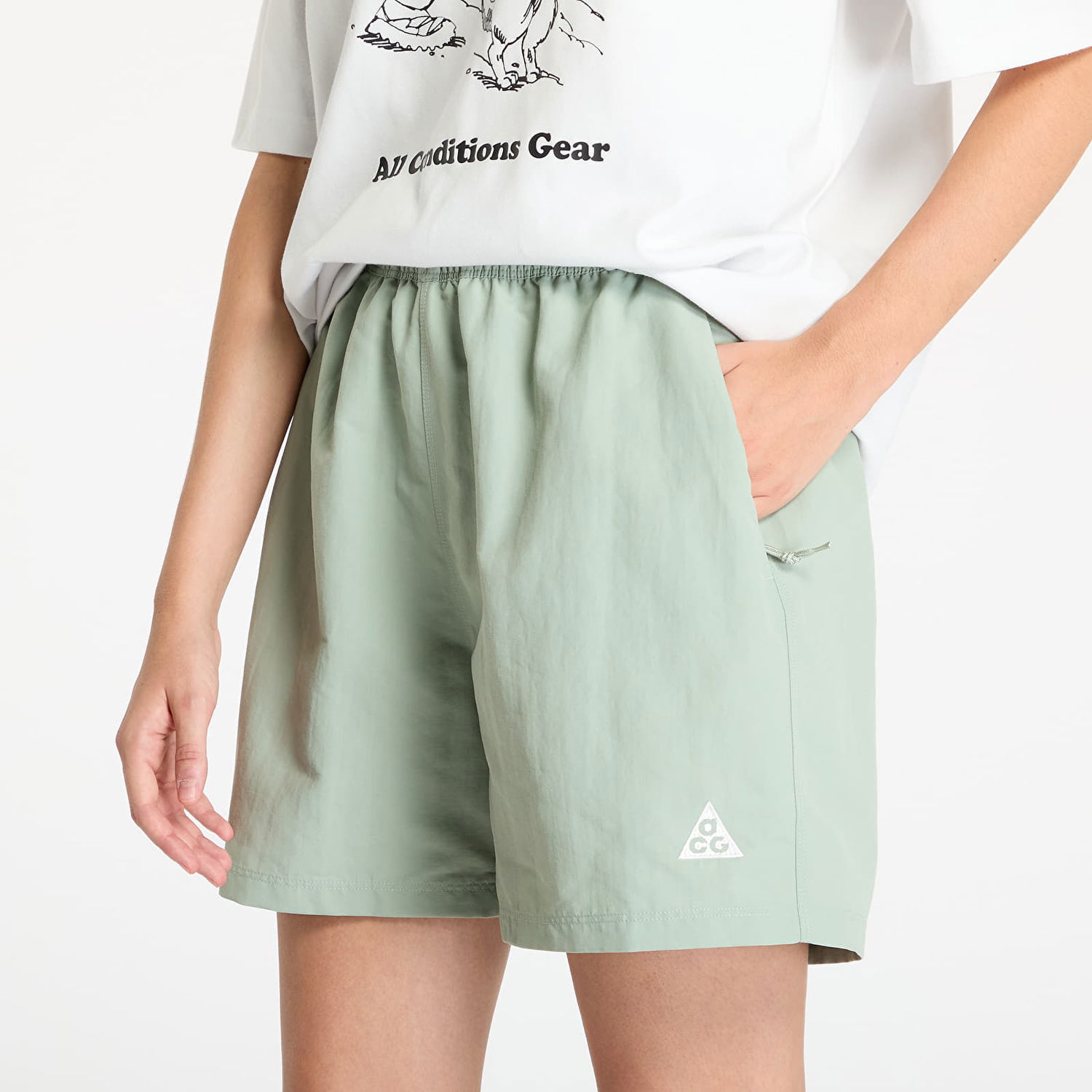 Šortky Nike ACG 5" Shorts Jade Horizon/ Summit White Zelené | DV9535-370, 1