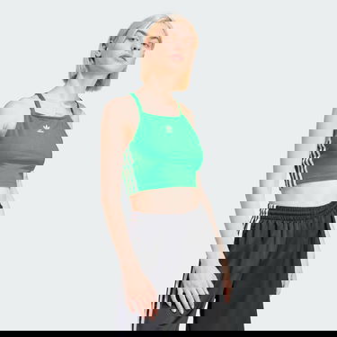 Crop Top adidas Originals Adicolor 3-Stripes Crop Top Zelené | IN8380, 3