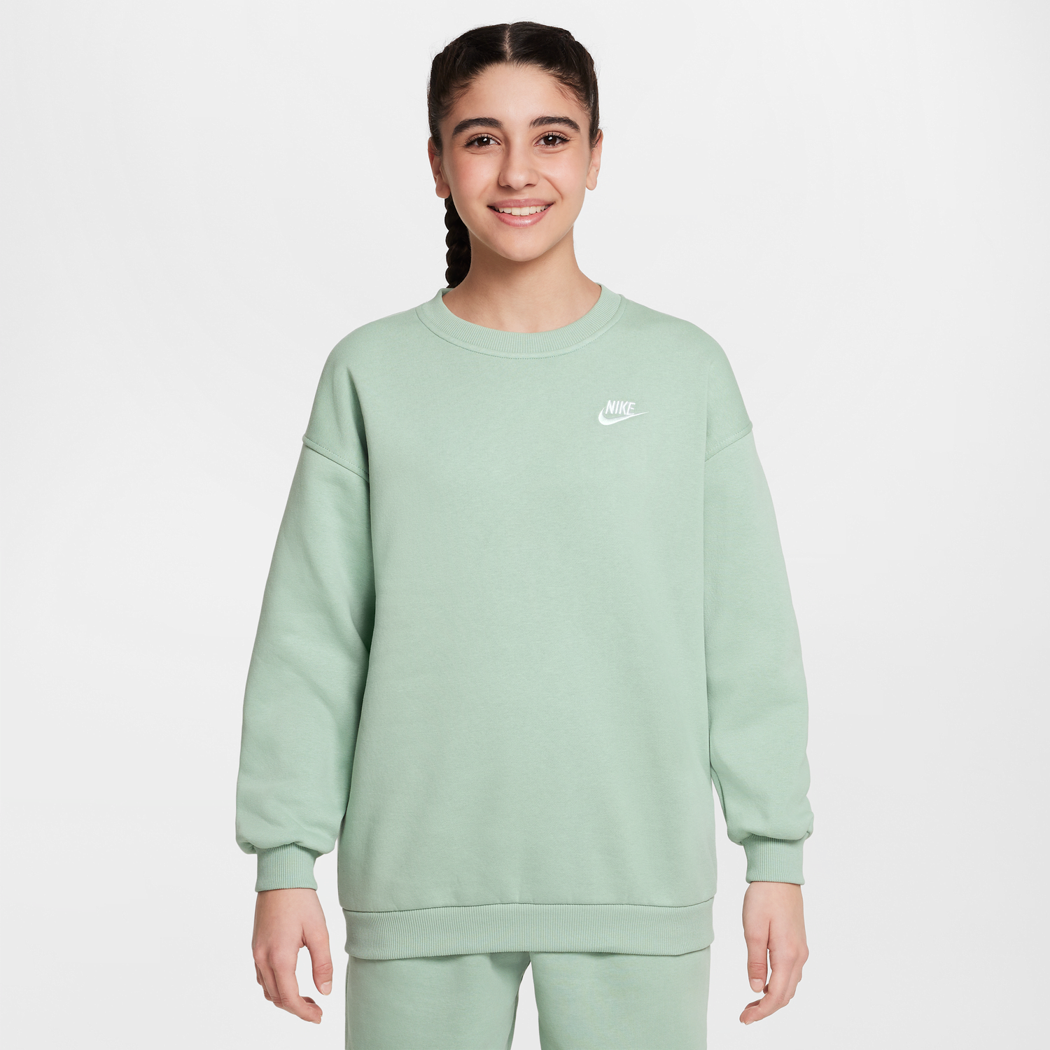 Mikina Nike Nike Sportswear Club Fleece Crewneck Sweatshirt Zelené | FD2923-037, 0