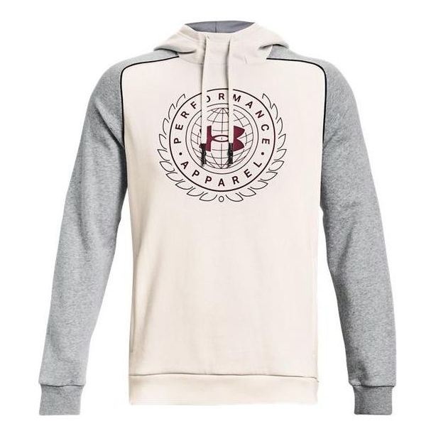 Mikina Under Armour Rival Varsity Fleece Hoodie Biela | 1373831-112