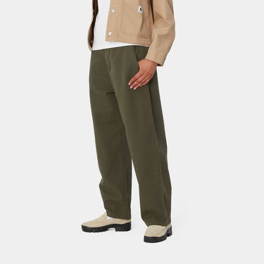 Nohavice Carhartt WIP Brady Garment Dyed Softener Pants Zelené | I033770_8, 1