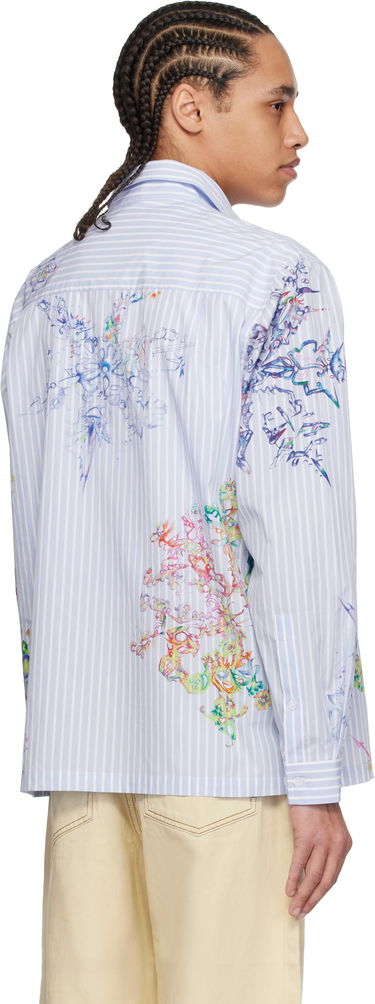 Košeľa Perks And Mini Perks and Mini Fractal Stripe Shirt Modrá | 3834, 2