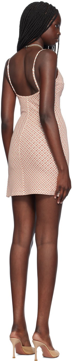 Šaty Miaou Miaou Anya Polka Dot Mini Dress Béžová | 5026PM1WPD, 2