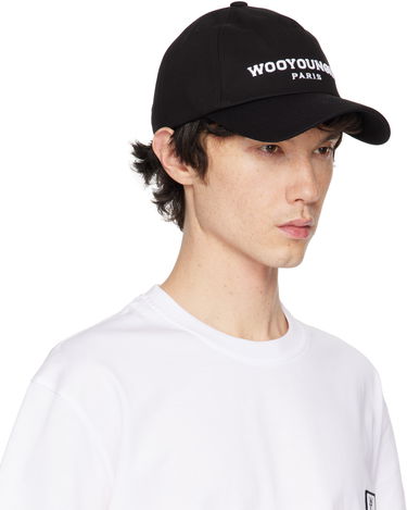 Šiltovka WOOYOUNGMI WOOYOUNGMI Embroidered Baseball Cap Čierna | W251AC52, 1