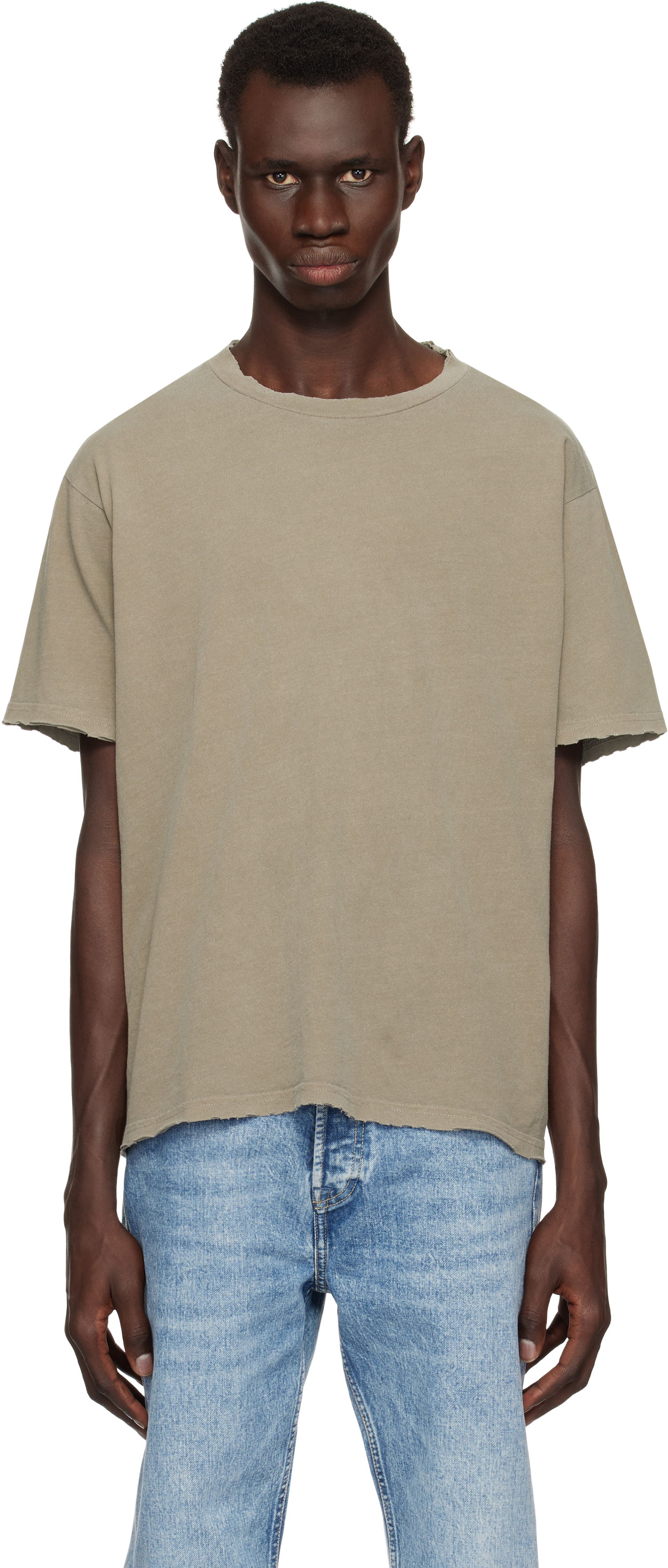 Tričko John Elliott John Elliott Folsom Cropped T-Shirt Zelené | A290M3753A, 0
