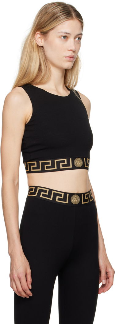 Tielko Versace Versace Greca Border Sports Bra Čierna | 1015878_1A11143_1B000, 1