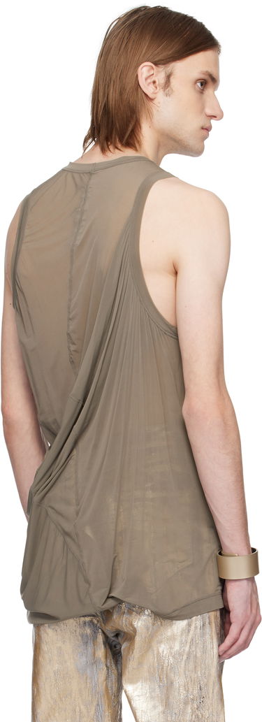 Tielko Rick Owens Rick Owens Hollywood Anthem Draped Tank Top Zelené | RR01E5152 BZ, 2