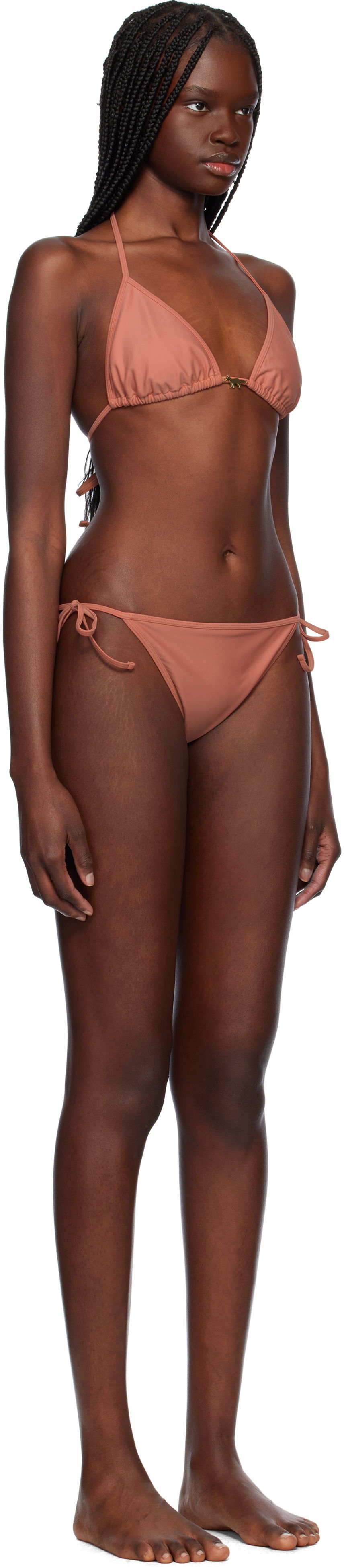 Plavky MAISON KITSUNÉ Maison Kitsuné Baby Fox Bikini Set Ružová | OW03201KQ0001, 1