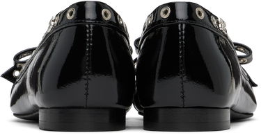 Šaty GANNI GANNI Eyelet Bow Ballerina Flats Čierna | S2755, 1