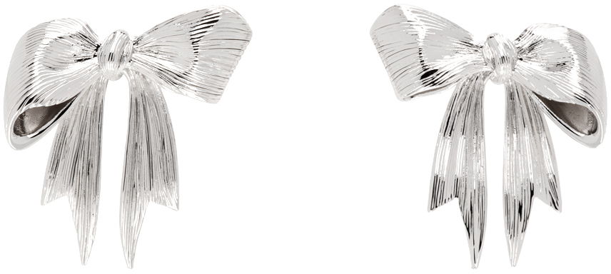 Náušnice SHUSHU/TONG YVMIN Edition Stringy Bowknot Earrings Metalická | 24822SLV00DLR, 0
