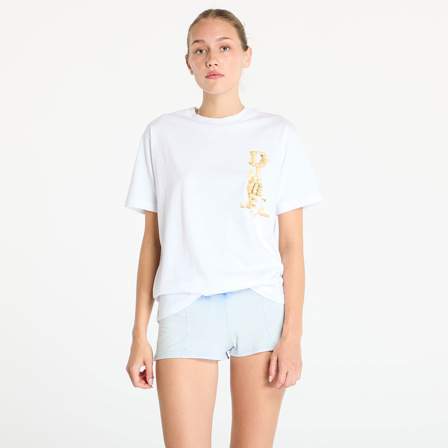 Tričko Dime Blocks T-Shirt UNISEX White Biela | DIMESU2436WHT, 1