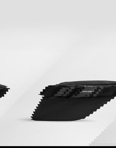 Ľadvinka Dolce & Gabbana Nylon Waist Bag With DG Rubber Patch Čierna | EM0072AU92780999, 2