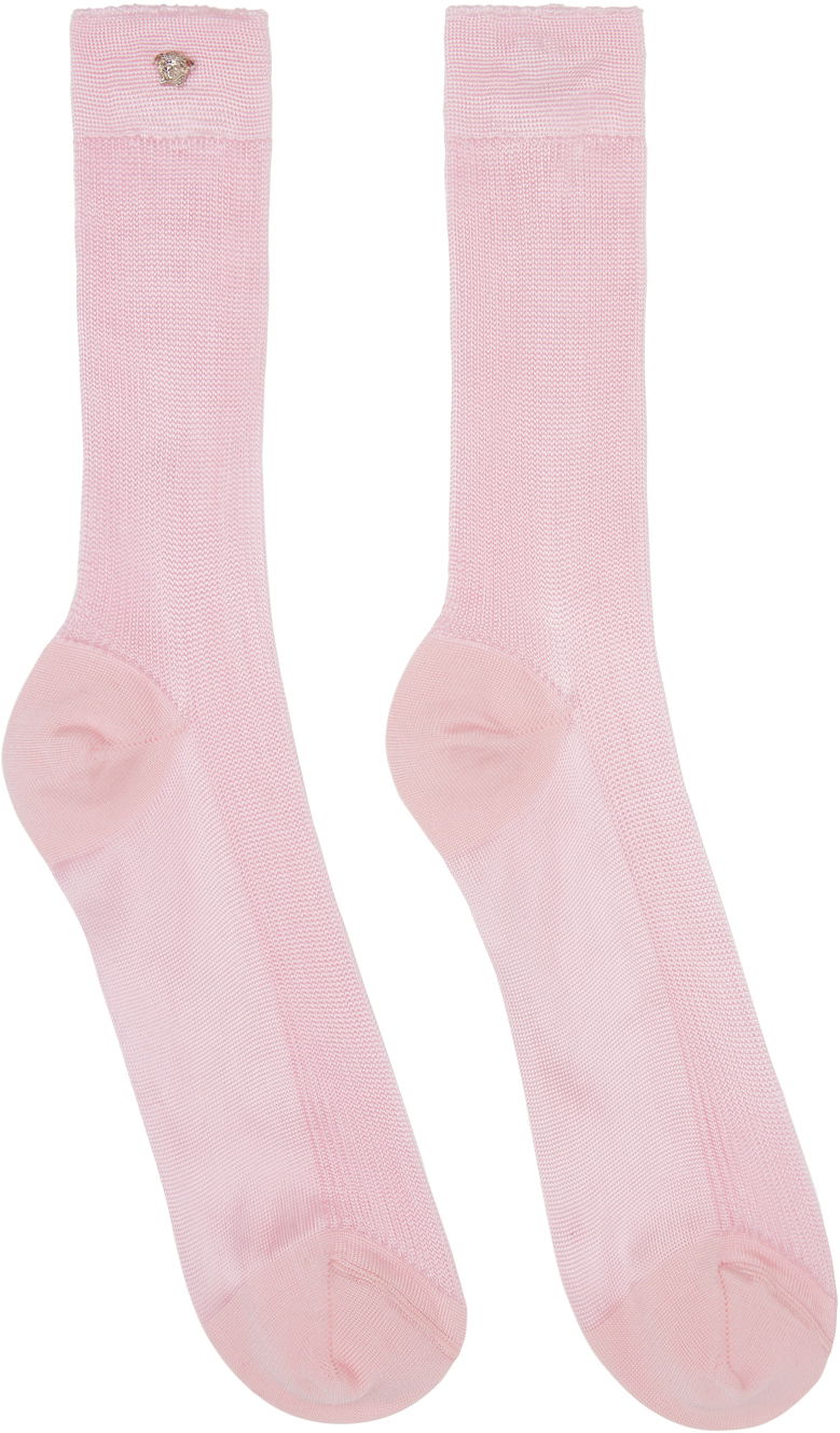 Ponožky Versace Ribbed Knit Socks Ružová | 1008759_1A10210_1P880, 0
