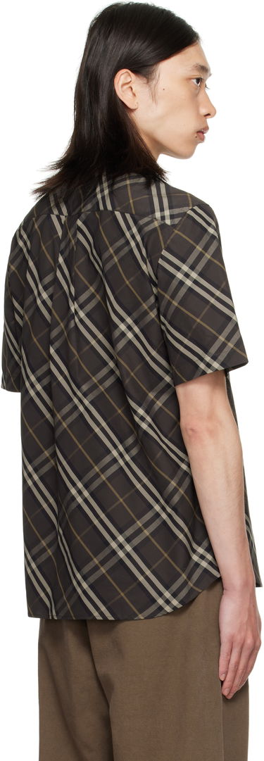Košeľa Burberry Burberry Relaxed Fit Check Cotton Shirt Hnedá | 8116127, 2