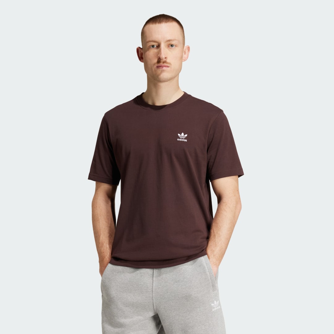 Tričko adidas Performance Trefoil Essentials Vínová | IZ2100, 1