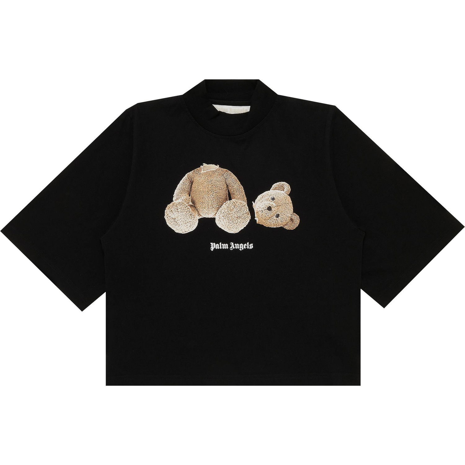 Tričko Palm Angels Bear Cropped Tee Čierna | PWAA020C99JER0011060, 1