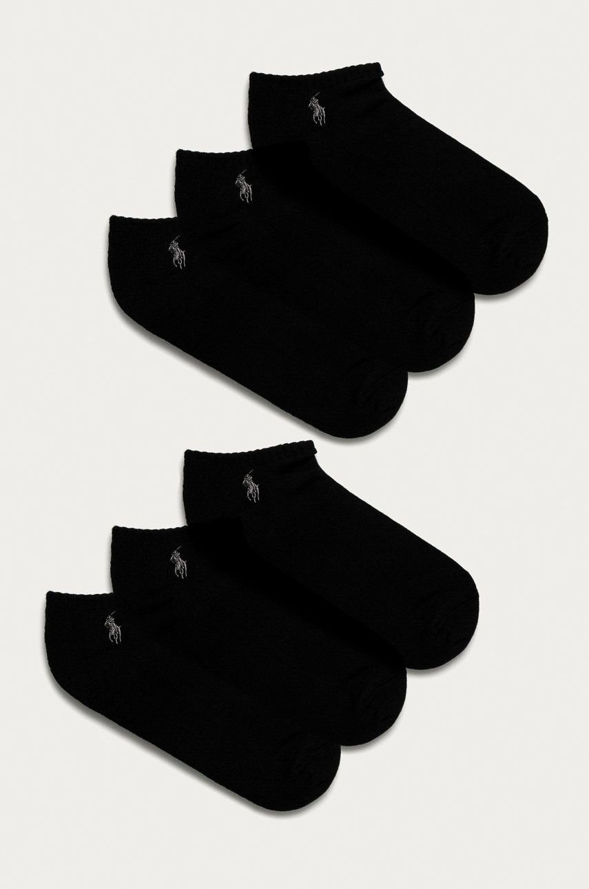 Ponožky Polo by Ralph Lauren Pony Player Ankle Sock - 6 Pack Čierna | 449723765001, 0