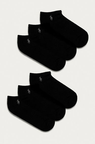 Ponožky Polo by Ralph Lauren Pony Player Ankle Sock - 6 Pack Čierna | 449723765001, 0