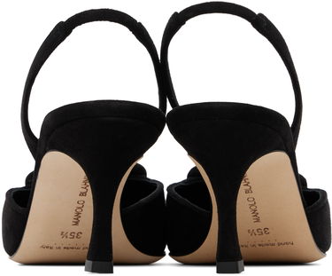 Doplnky Manolo Blahnik Manolo Blahnik Maysli Slingback Suede Pumps Čierna | 219-0182, 1