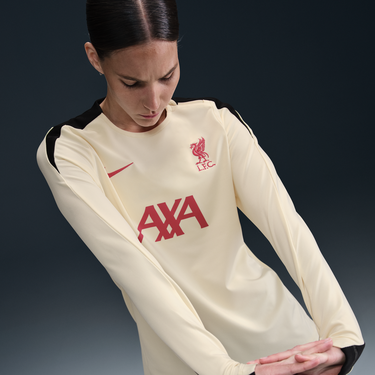 Sveter Nike Liverpool FC Strike Special Edition Dri-FIT Knit Crewneck Soccer Jersey Béžová | HJ2180-114, 2