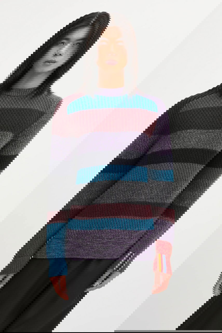 Sveter Barbour Barbour x Paul Smith Multi Striped Crew Sweater Rôznofarebný | MKN1697MI11, 0