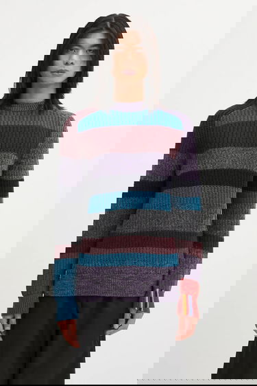 Sveter Barbour Barbour x Paul Smith Multi Striped Crew Sweater Rôznofarebný | MKN1697MI11, 0