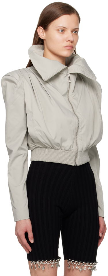 Bomber bunda Han Kjøbenhavn Pleated Bomber Jacket Šedá | W-133742, 1