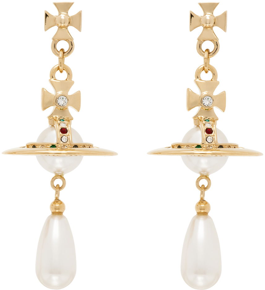 Náušnice Vivienne Westwood Pearl Drop Earrings Metalická | 62020034-R118-CN, 0