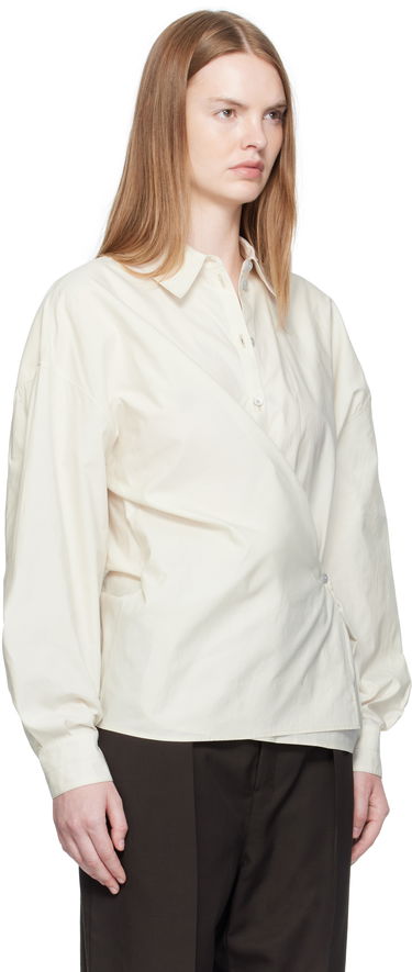Košeľa LEMAIRE Straight Collar Twisted Shirt Biela | SH1141 LF1500, 1