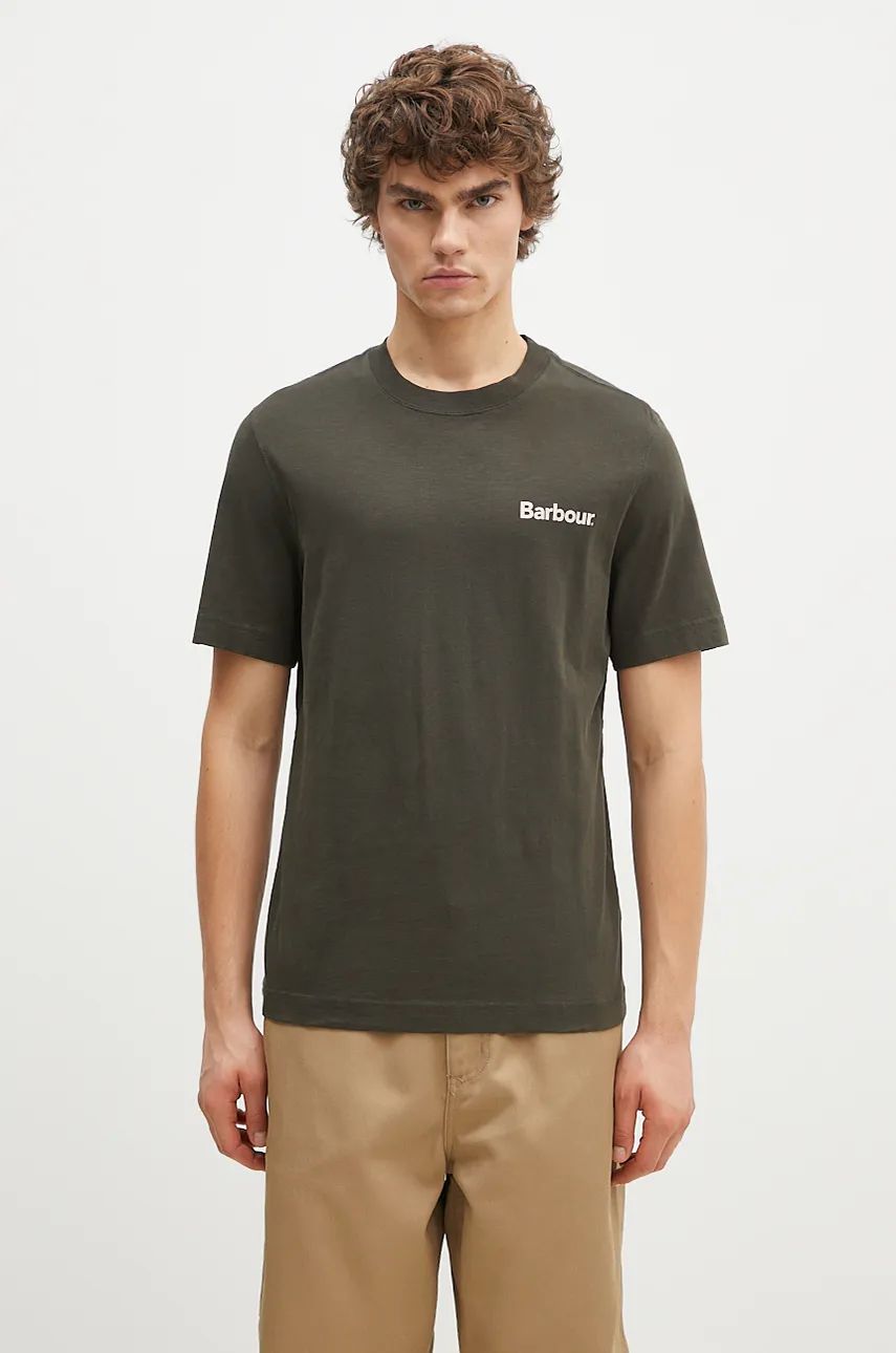 Tričko Barbour Pitbright Relaxed T-Shirt Zelené | MTS1351, 0