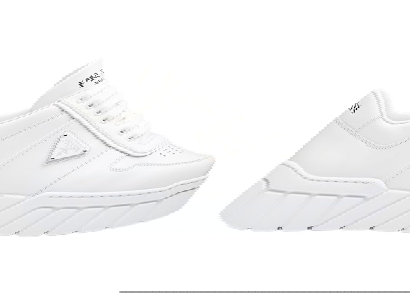Tenisky a topánky Prada Voluminous Sneakers Leather White White Biela | 2EE378_3LJ6_F0009, 0