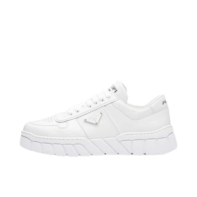 Tenisky a topánky Prada Voluminous Sneakers Leather White White Biela | 2EE378_3LJ6_F0009