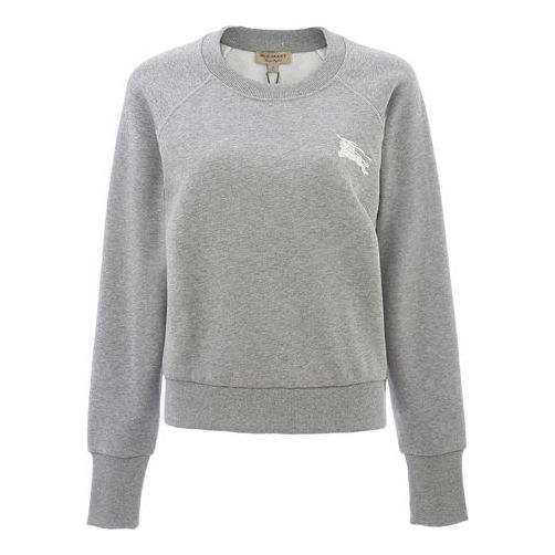 Mikina Burberry Round Neck Long Sleeve Sweatshirt Šedá | 80356151