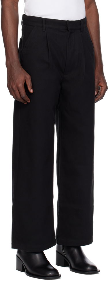 Nohavice izzue Relaxed Fit Twill Pants Čierna | IZXPTL6137W4NBKX, 1