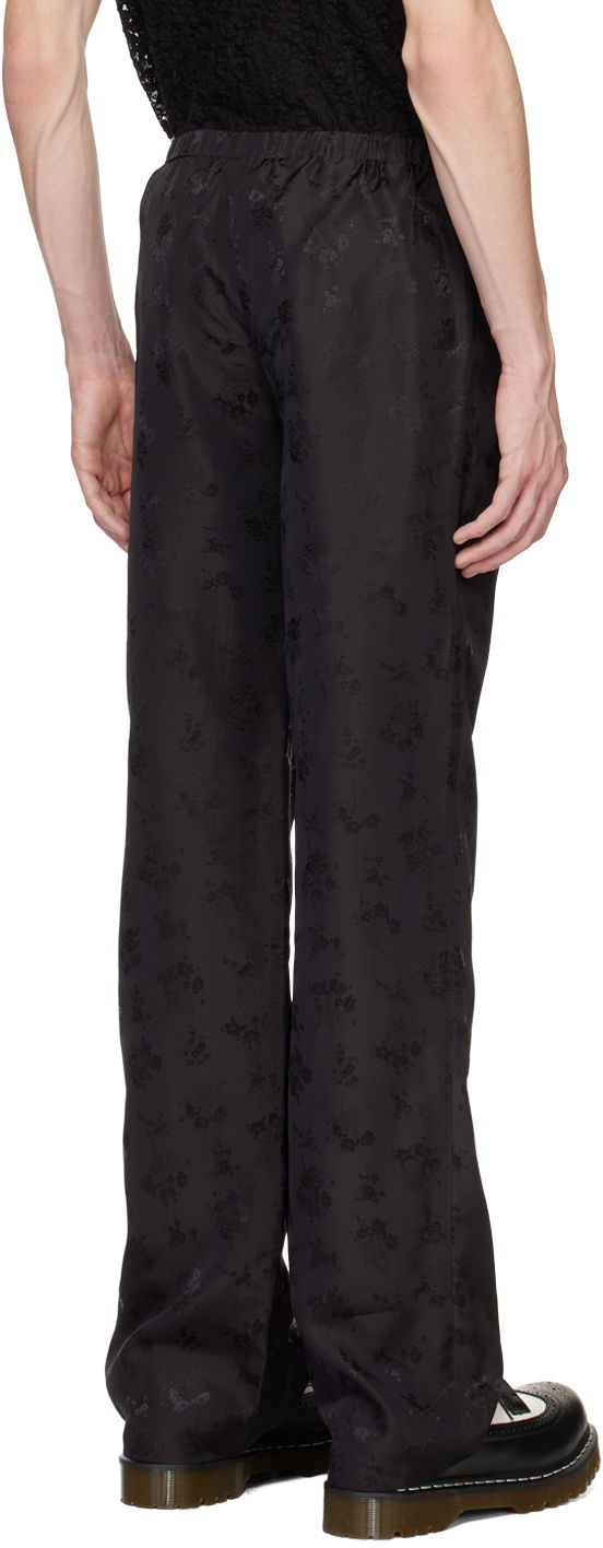 Anna Sui Floral Jacquard Trousers