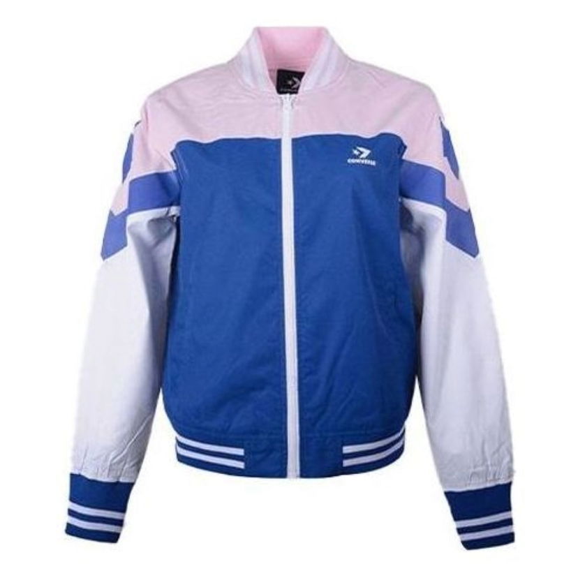 Bomber bunda Converse Color Block Baseball Bomber Jacket Modrá | 10017460-A01