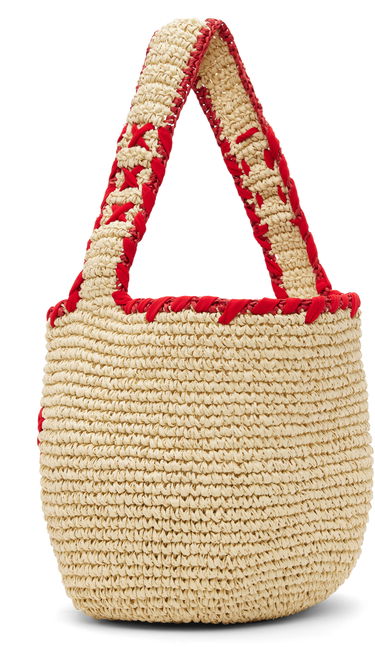 Kabelka Marni Nassa Woven Small Bag with Raised Lettering and Contrast Trim Rôznofarebný | SBMP0257A0 P8561, 2