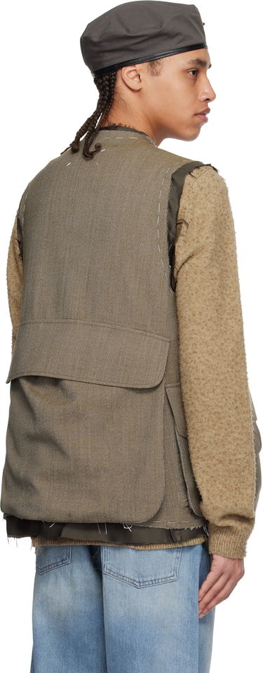 Vesta Maison Margiela Maison Margiela Sleeveless Wool Vest Šedá | S50FB0109 M35414, 2