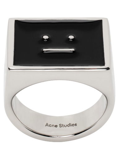 Prsteň Acne Studios Enamel Ring Čierna | C50368-