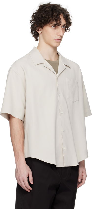 Košeľa AMI AMI Paris Camp Collar Shirt Béžová | HSH219.CO0106, 1