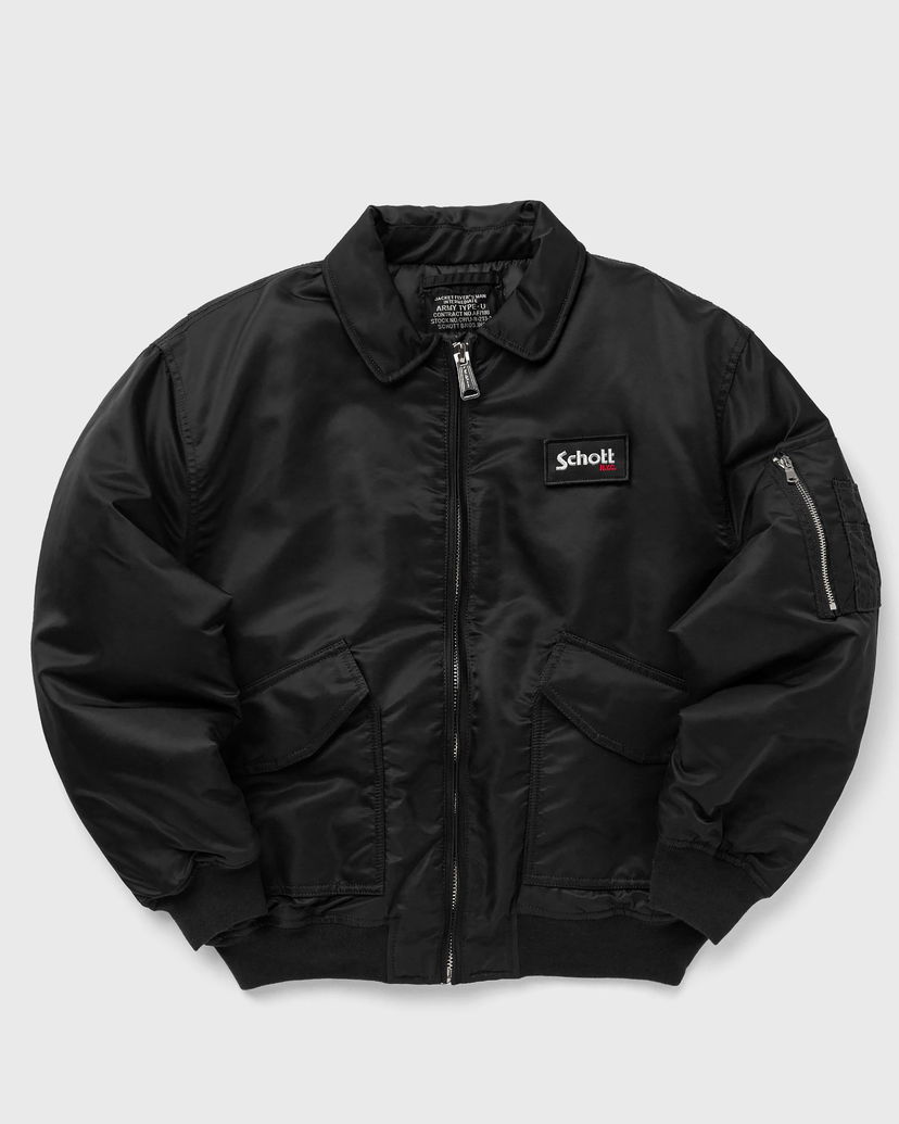 Bomber bunda Schott NYC DANWRS JACKET Čierna | DANWRS-BLACK