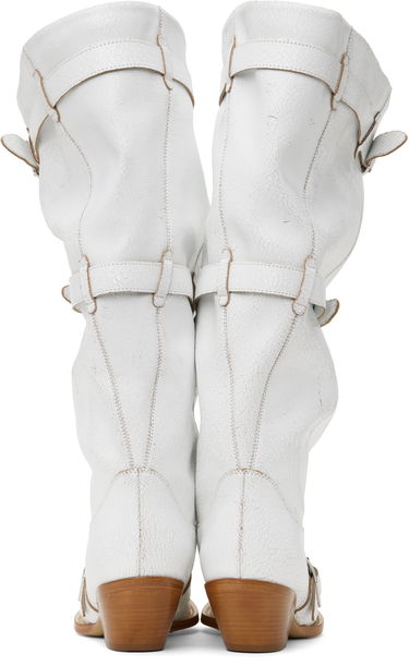 Oblečenie R13 R13 Buckled Slouch Cowboy Boots Biela | R13WS114-S209A, 1