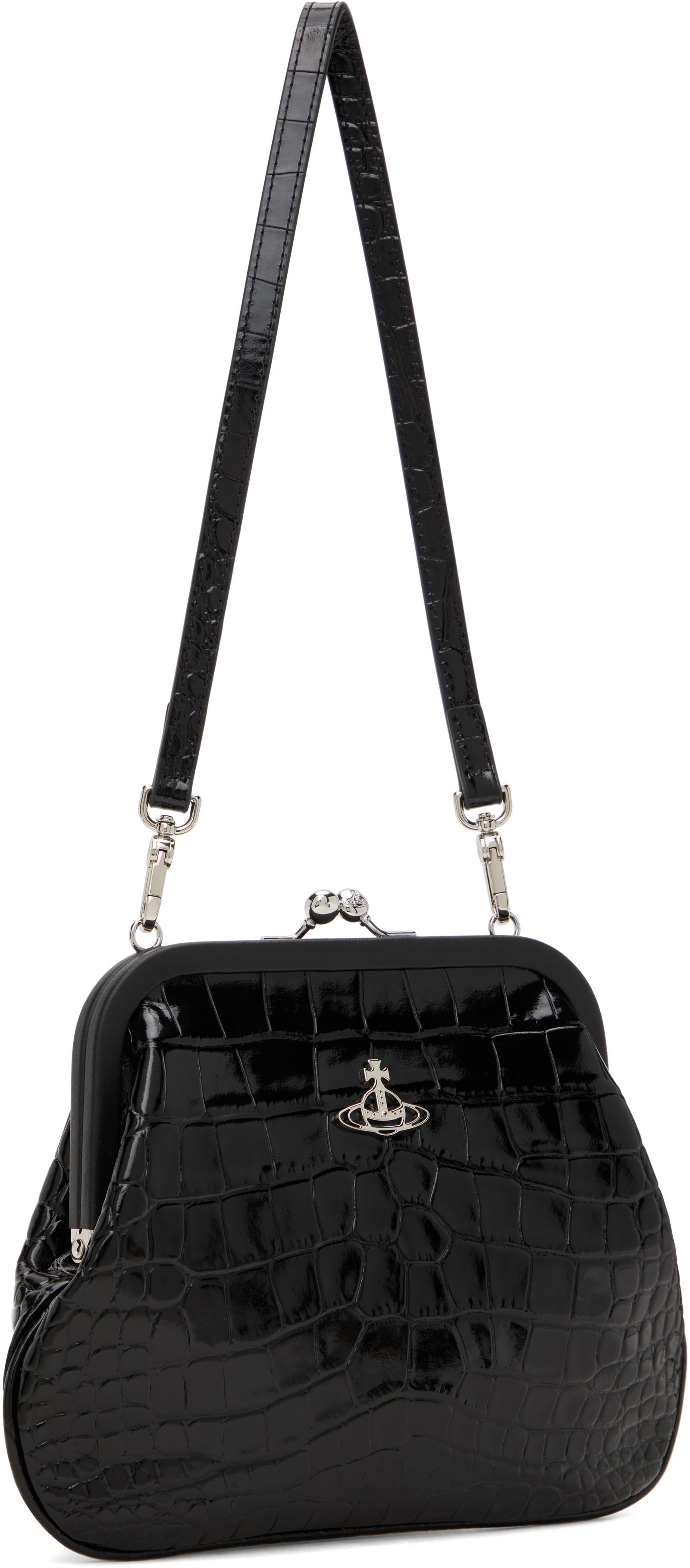 Vivienne Westwood Vivienne's Crocodile Embossed Clutch