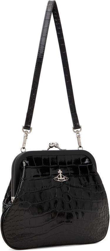 Kabelka Vivienne Westwood Vivienne Westwood Vivienne's Crocodile Embossed Clutch Čierna | 4B01000AW-L0098-, 4
