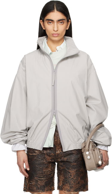 Vetrovka Acne Studios Acne Studios Logo Zip Up Jacket Šedá | B90800-, 0