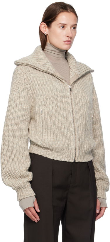 Sveter LEMAIRE LEMAIRE Zipped Knit Cardigan Šedá | OW1186 LK1029, 4